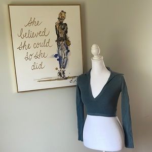 Timing Los Angeles Size S NWT crop sweater blouse